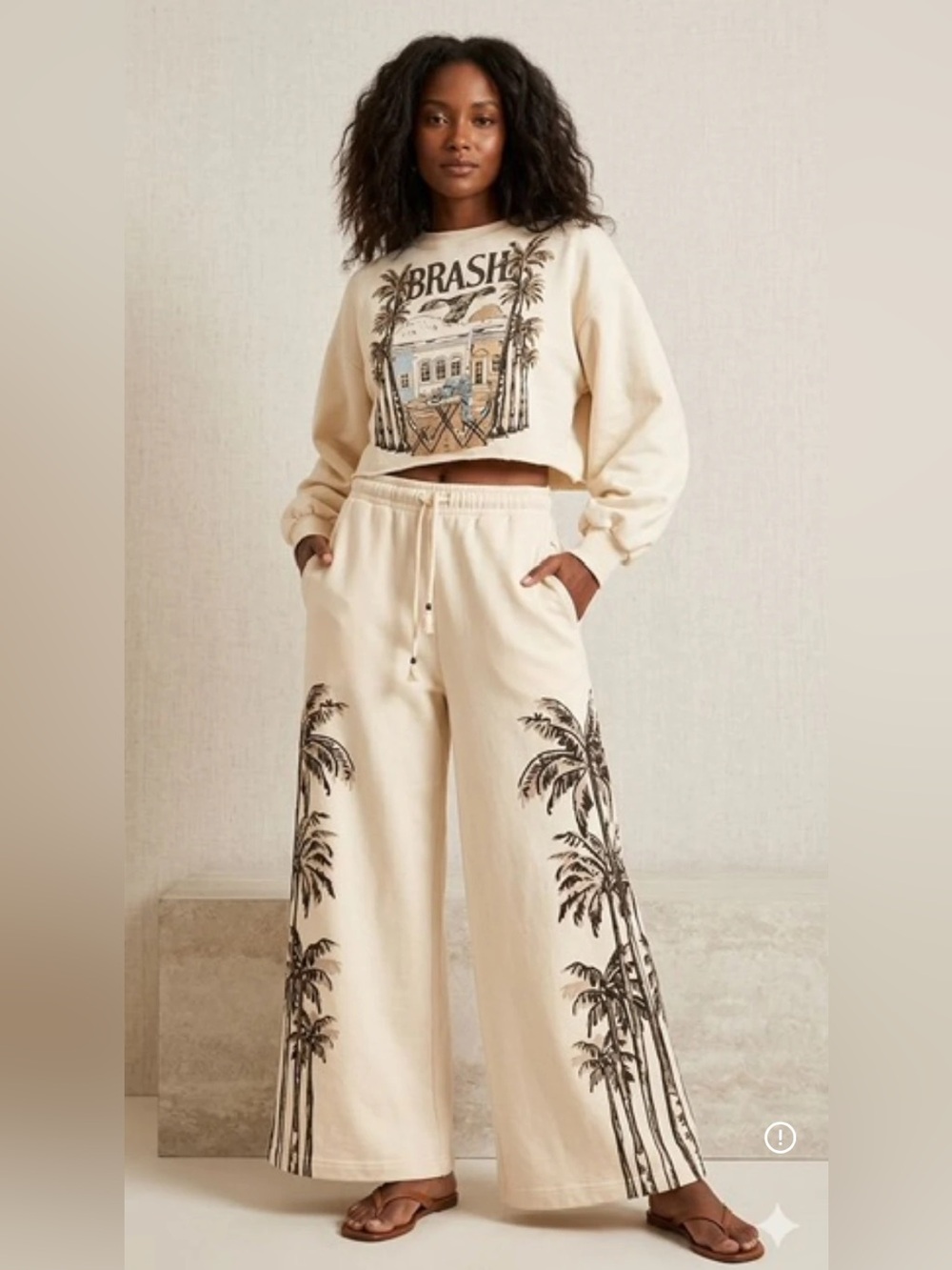 FARM Rio Original Palms Brazil Set (Blouse & Pants)